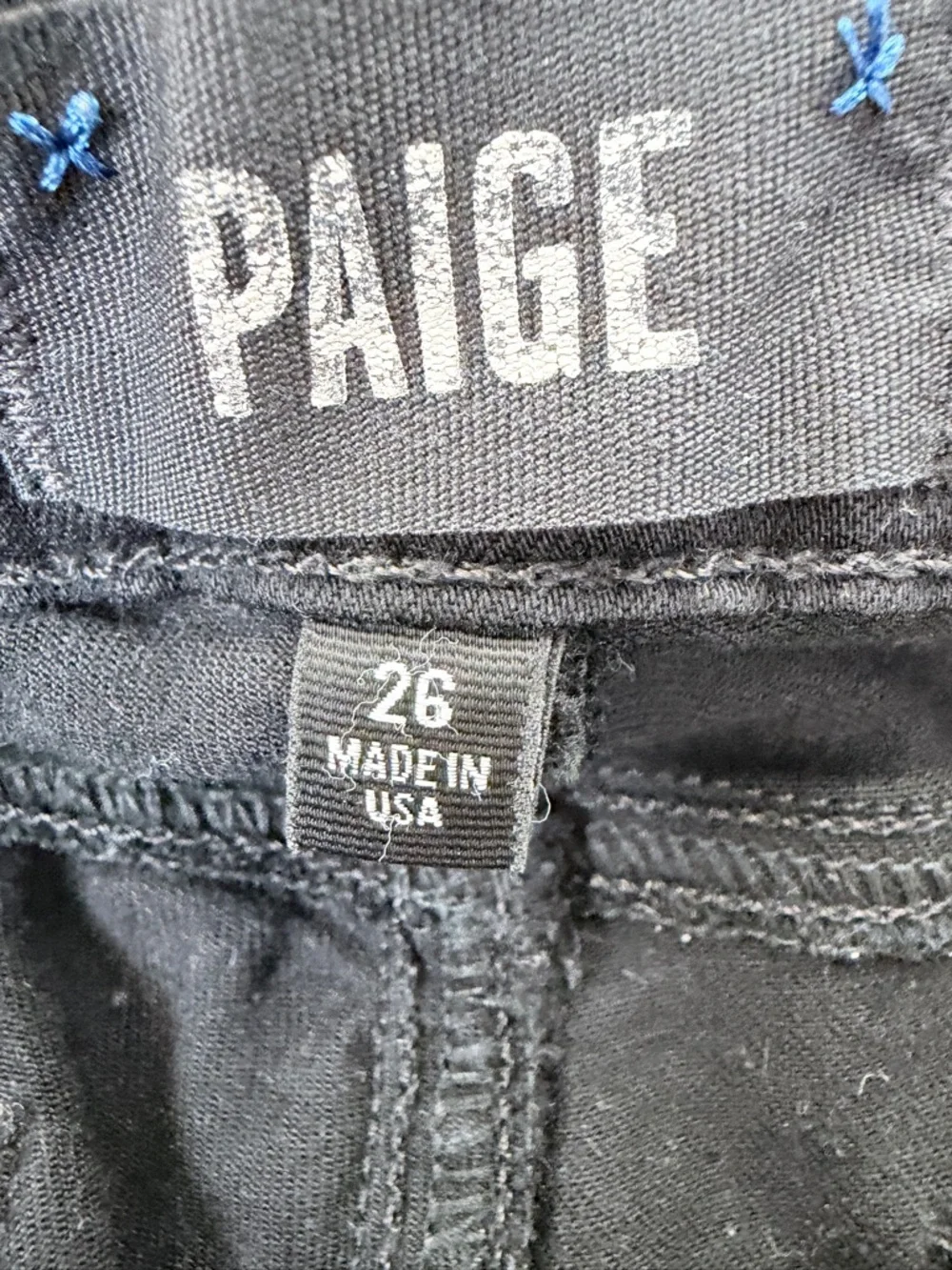 PAIGE Verdugo Crop Black Skinny Jeans Size 26| 90s Minimal Mid Rise Ankle Zip - Picture 14 of 16